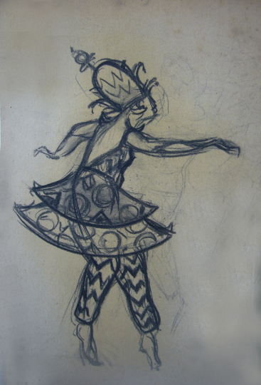 Gaston SUISSE (1896-1988) - Projet de costume pour "Shéhérazade"