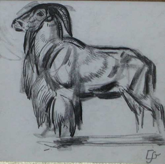 Gaston SUISSE (1896-1988) - Mouflon. Vers 1925.