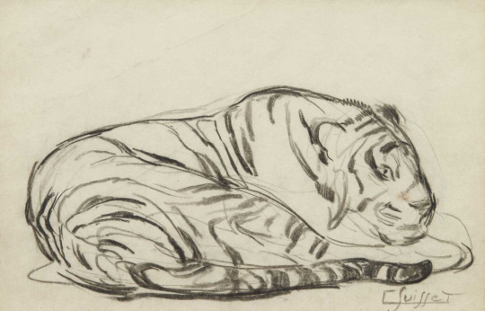 Gaston SUISSE (1896-1988) - Tigre couché.