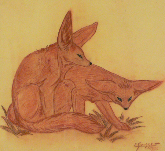 Gaston SUISSE (1896-1988) - Fennecs, 1925.