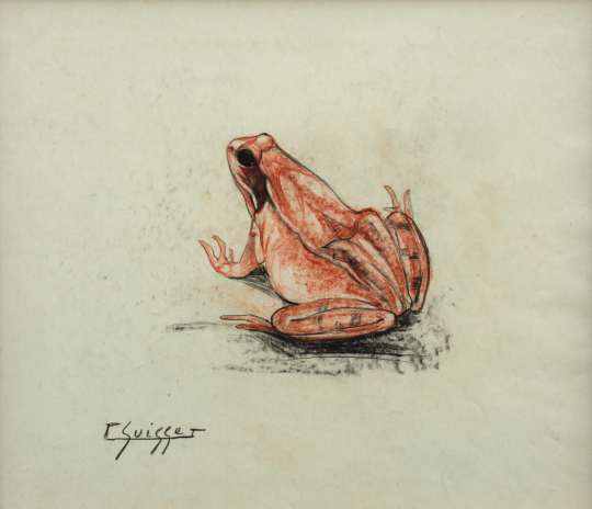 Gaston SUISSE (1896-1988) - Grenouille rousse.