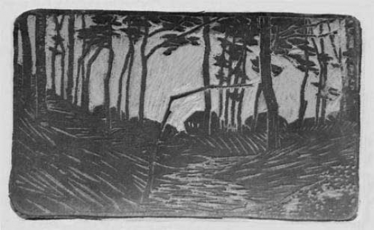 Gaston SUISSE (1896-1988) - Paysage de forêt.