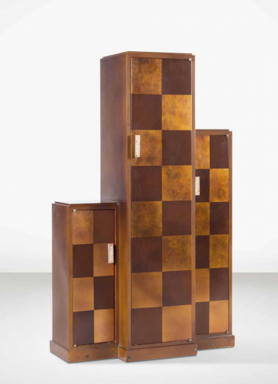 Gaston SUISSE (1896-1988) - Meuble bibliothèque, à trois corps, vers 1930.
