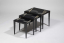 Gaston SUISSE (1896-1988) - Tables gigognes en laque noire. Circa 1925.