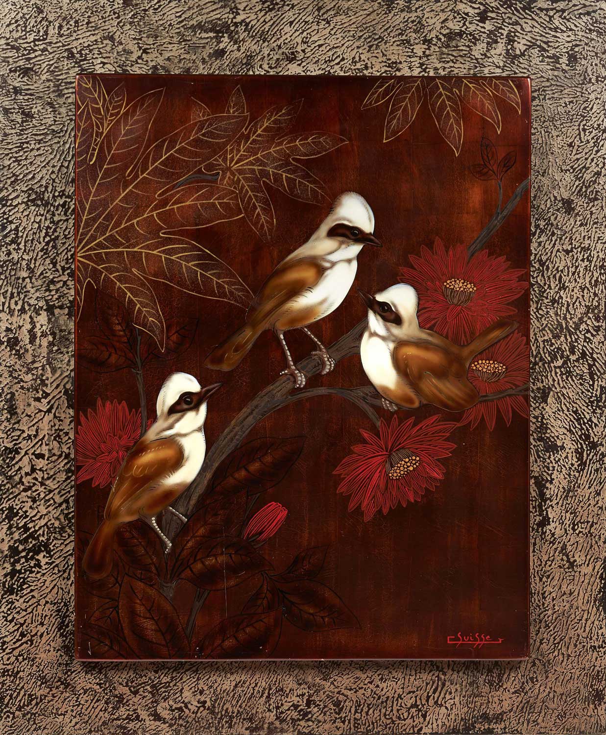 Garulax branchés. Vers 1930.