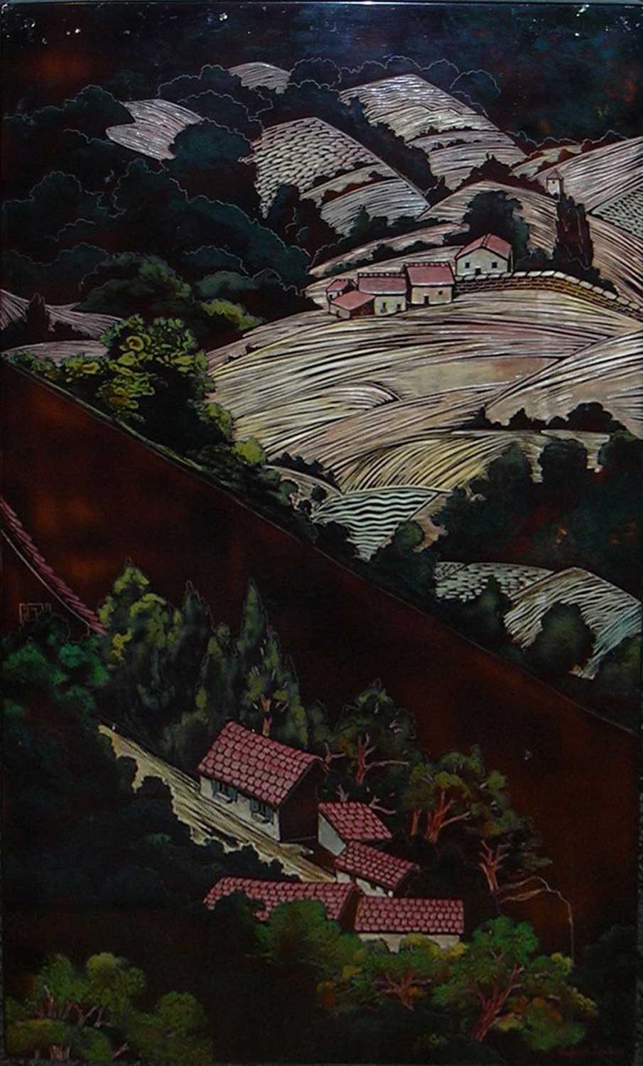 Vallée de la Sioule. Vers 1940.