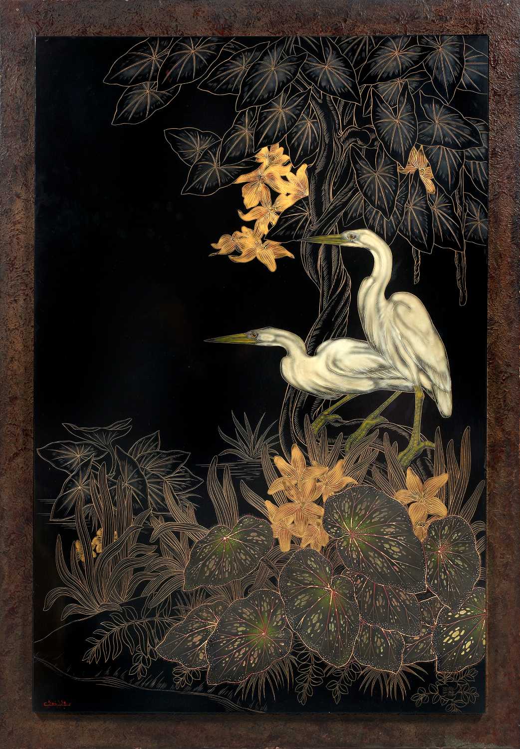 Aigrettes. Vers 1938.