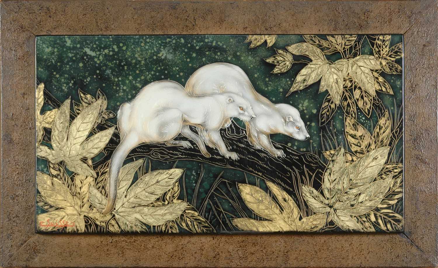 Furets dans les feuillages. Vers 1935.