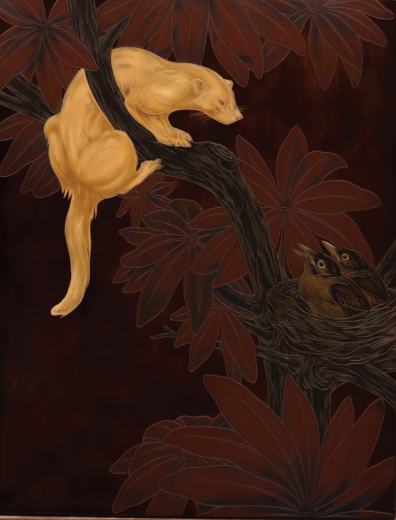 Vente par "Vasari Auction" du 13/12/2014 - Furet et oisillons (lot n°563)