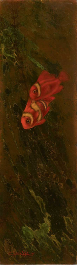 Gaston SUISSE (1896-1988) - Couple de poissons-clowns.