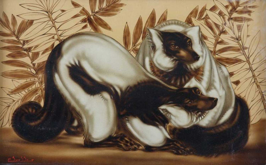 Gaston SUISSE (1896-1988) - Couple de Makis. Vers 1938.