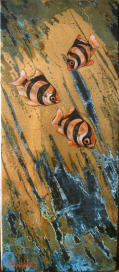 Gaston SUISSE (1896-1988) - Poissons Sumatras.