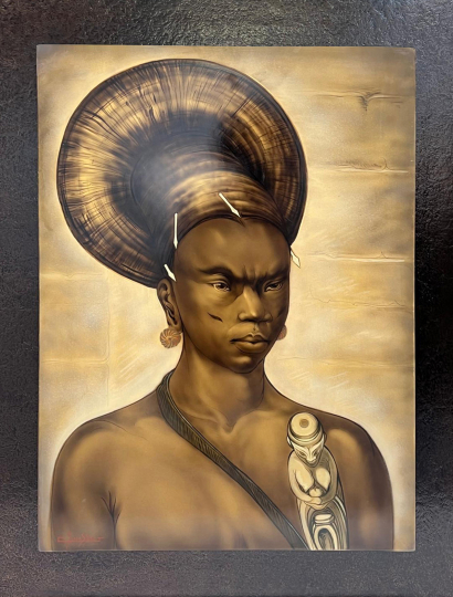 Gaston SUISSE (1896-1988) - Africaine Mangbetu