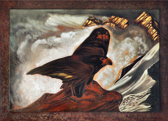 Gaston SUISSE (1896-1988) - Aigles bateleur