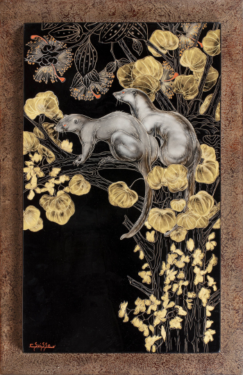 Gaston SUISSE (1896-1988) - Furets dans un arbre de Judée, vers 1942