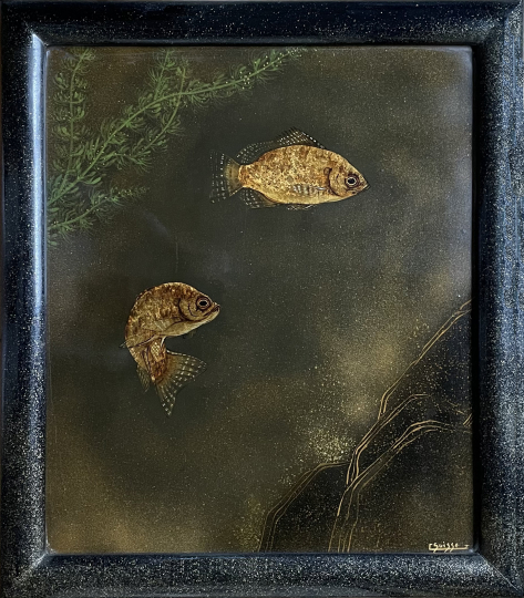 Gaston SUISSE (1896-1988) - Deux perches soleil. 1936.