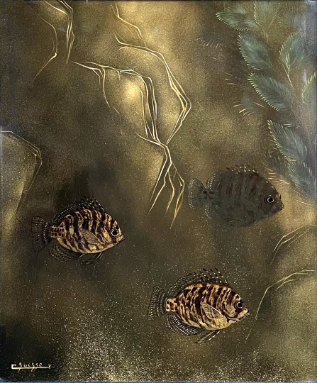 Gaston SUISSE (1896-1988) - Perches soleil. 1936.