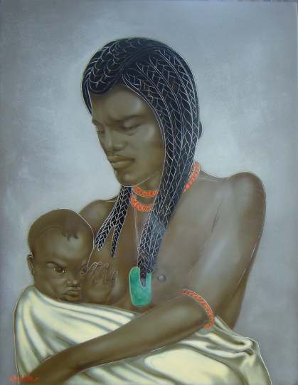 Gaston SUISSE (1896-1988) - Maternité.