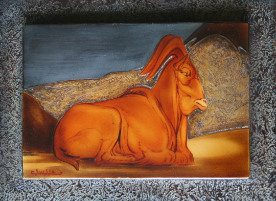 Gaston SUISSE (1896-1988) - Zébu, vers 1930.