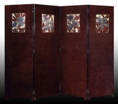 Paravent fleurs. Circa 1930.