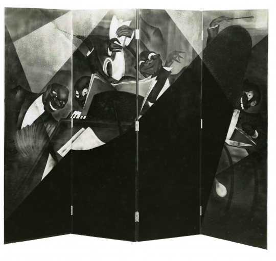 Gaston SUISSE (1896-1988) - Paravent Jazz, 1929.