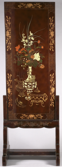 Gaston SUISSE (1896-1988) - Écran aux vases, vers 1950.