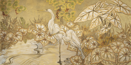 Gaston SUISSE (1896-1988) - Couple d'aigrettes, vers 1936