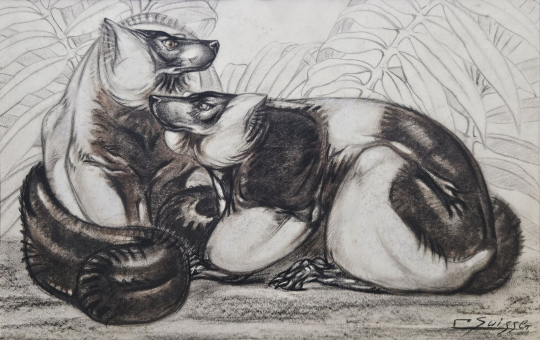 Gaston SUISSE (1896-1988) - Couple de Makis.