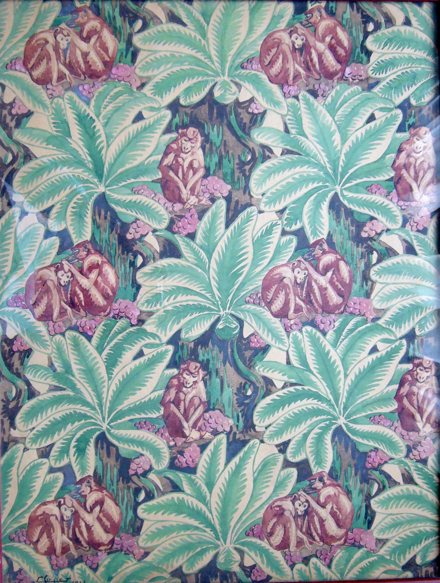 Certhopithèques dans les feuillages. 1923.