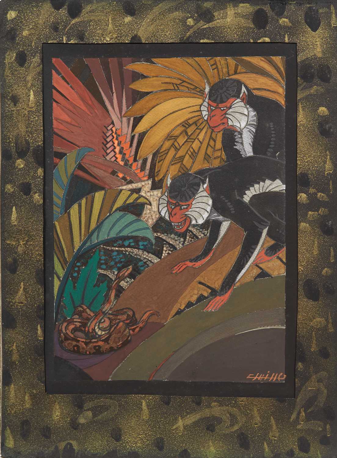 Les Bandar-Logs défiant Kaa, 1923.