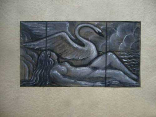 Gaston SUISSE (1896-1988) - Léda et le cygne