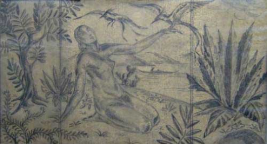 Gaston SUISSE (1896-1988) - Crayon et fusain sur papier. Vers 1925.