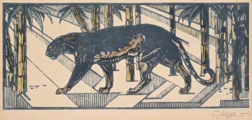 Vente par "Hôtel des ventes de Monaco" du 20/01/2021 - Panthere noire, 1927. (lot n°120)