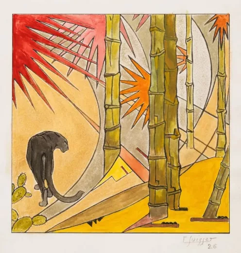 Auction by "Millon SVV Paris" du 24/03/2026 - Panthère noire. 1926. (24/03/2026) (lot n°126)