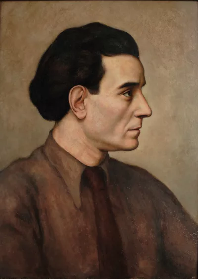 Portrait de Gaston Suisse
Huile sur panneau
56 x 40 cm
Exécuté en 1939 par son ami Auguste Trémont