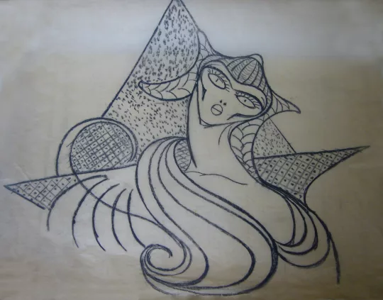 Gaston SUISSE (1896-1988) - Projet de costume pour "Shéhérazade" (2)