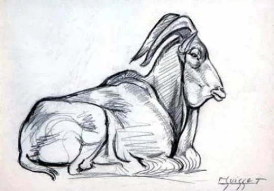 Gaston SUISSE (1896-1988) - Zébu.