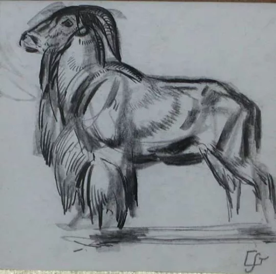 Gaston SUISSE (1896-1988) - Mouflon. Vers 1925.