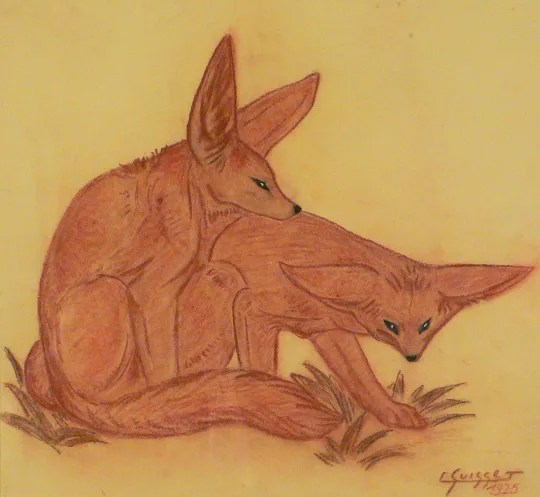 Gaston SUISSE (1896-1988) - Fennecs, 1925. (1)