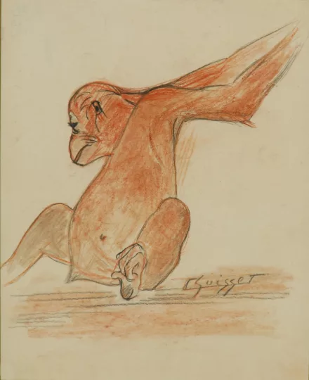 Gaston SUISSE (1896-1988) - Solange la guenon.