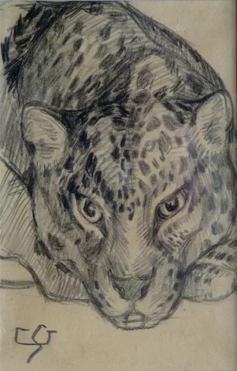 Gaston SUISSE (1896-1988) - Jeune panthère.