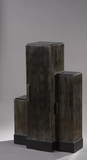 Gaston SUISSE (1896-1988) - Meuble bibliothèque à trois corps, vers 1921.