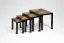Gaston SUISSE (1896-1988) - Tables gigognes en laque noire et or. Vers 1932.