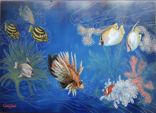 Gaston SUISSE (1896-1988) - Poissons exotiques