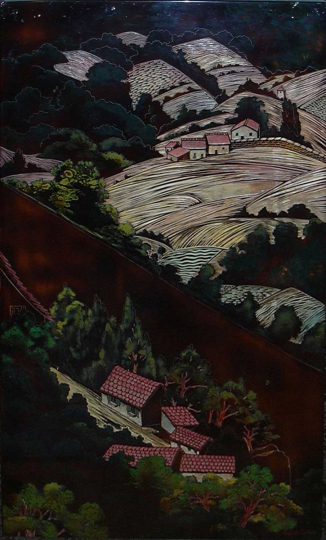 Gaston SUISSE (1896-1988) - Vallée de la Sioule. Vers 1942.