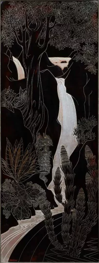 Gaston SUISSE (1896-1988) - Cascade, vers 1930.