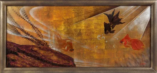 Gaston SUISSE (1896-1988) - Poissons Japonais, vers 1925.