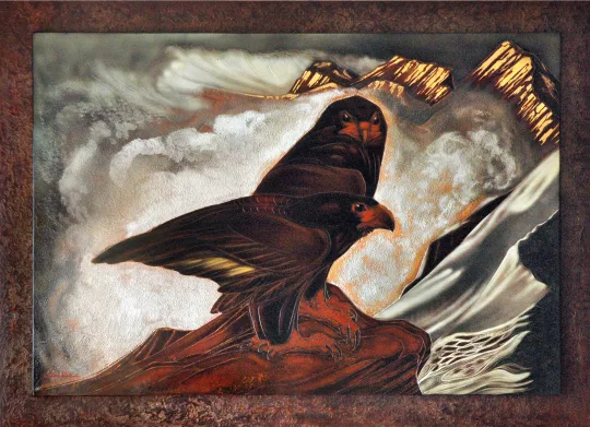 Gaston SUISSE (1896-1988) - Aigles bateleur