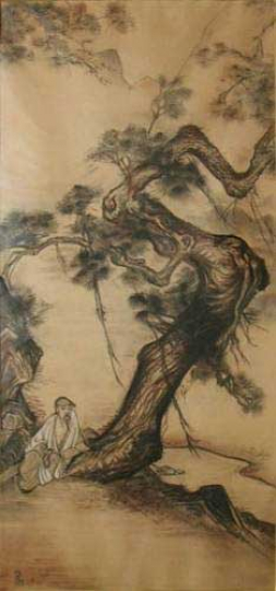 Gaston SUISSE (1896-1988) - Paysage chinois.