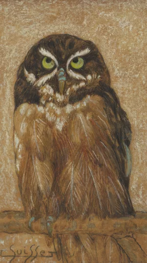 Gaston SUISSE (1896-1988) - Grand duc branché